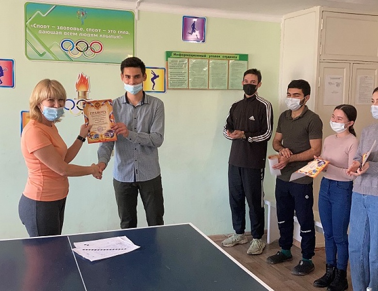Первенство колледжа по настольному теннису